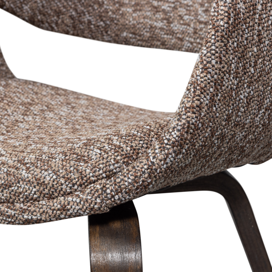 WOOOD YOSSI SPISESTOL BRUN MED TRE MRK BRUN