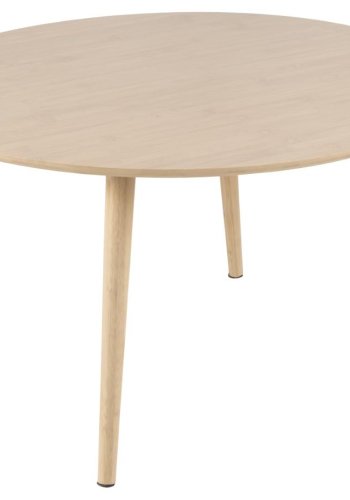 ACT NORDIC Roslin Couchtisch, rund – UV-lackierter Bambus und WB-lackierter Bambus (80x45)