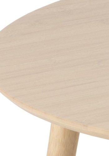 ACT NORDIC Roslin Couchtisch, rund – UV-lackierter Bambus und WB-lackierter Bambus (80x45)