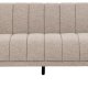 ACT NORDIC Tampa 3-Sitzer-Sofa - beiger Stoff und schwarzes Gummibaumholz