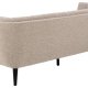 ACT NORDIC Tampa 3-Sitzer-Sofa - beiger Stoff und schwarzes Gummibaumholz