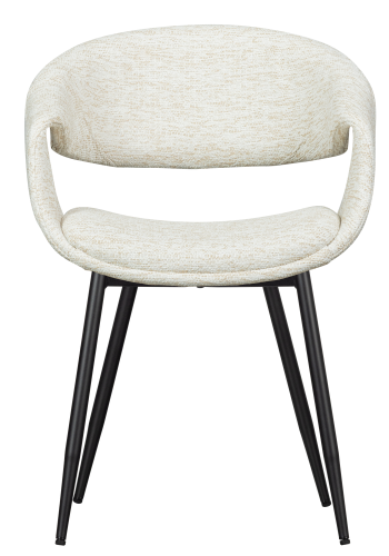 WOOOD YOSSI SPISESTOL NATURLIG MED SVART METALL