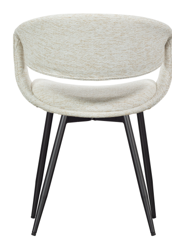 WOOOD YOSSI SPISESTOL NATURLIG MED SVART METALL