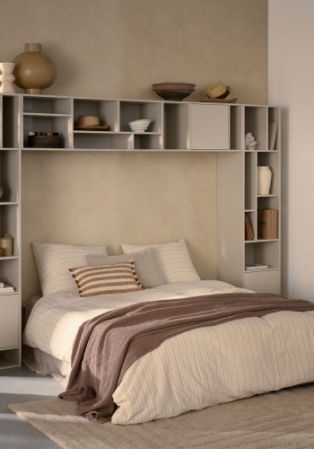 WOOOD Letterba(n)k XL v�greol, m. 1 push-to-open l�ge og hylder - mat st�v fyrretr�