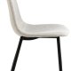ACT NORDIC Celia spisestuestol - lysegr stoff og matt sort stl
