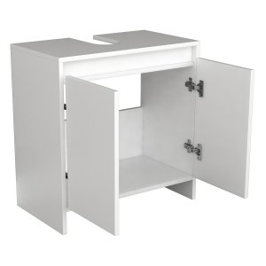 VCM NORDIC Malira badevrelsesunderskab til hndvask, m. 2 lger - hvid melamin