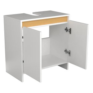 VCM NORDIC Malira badevrelsesunderskab til hndvask, m. 2 lger - hvid/natur melamin