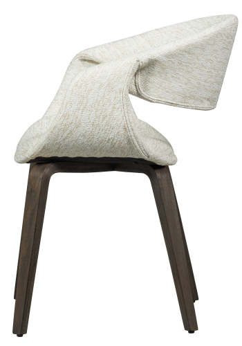 WOOOD YOSSI SPISESTOL NATURLIG MED TRE MRK BRUN