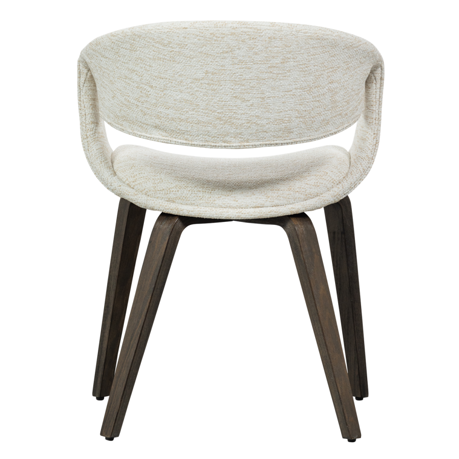 WOOOD YOSSI SPISESTOL NATURLIG MED TRE MRK BRUN