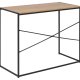 ACT NORDIC Seaford skrivebord, rektangulr - natur vild eg ru papir og sort stl (100x45)