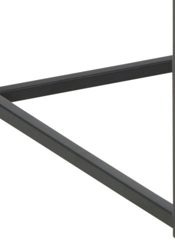 ACT NORDIC Seaford skrivebord, rektangulr - natur vild eg ru papir og sort stl (100x45)