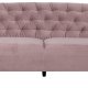 ACT NORDIC Ria 3 pers. sofa, m. indsyninger - dusty rose stof og sort gummitr