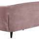 ACT NORDIC Ria 3 pers. sofa, m. indsyninger - dusty rose stof og sort gummitr