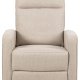 ACT NORDIC Asila recliner lnestol, manuel, m. armln og posefjedre - beige stof og sort stl