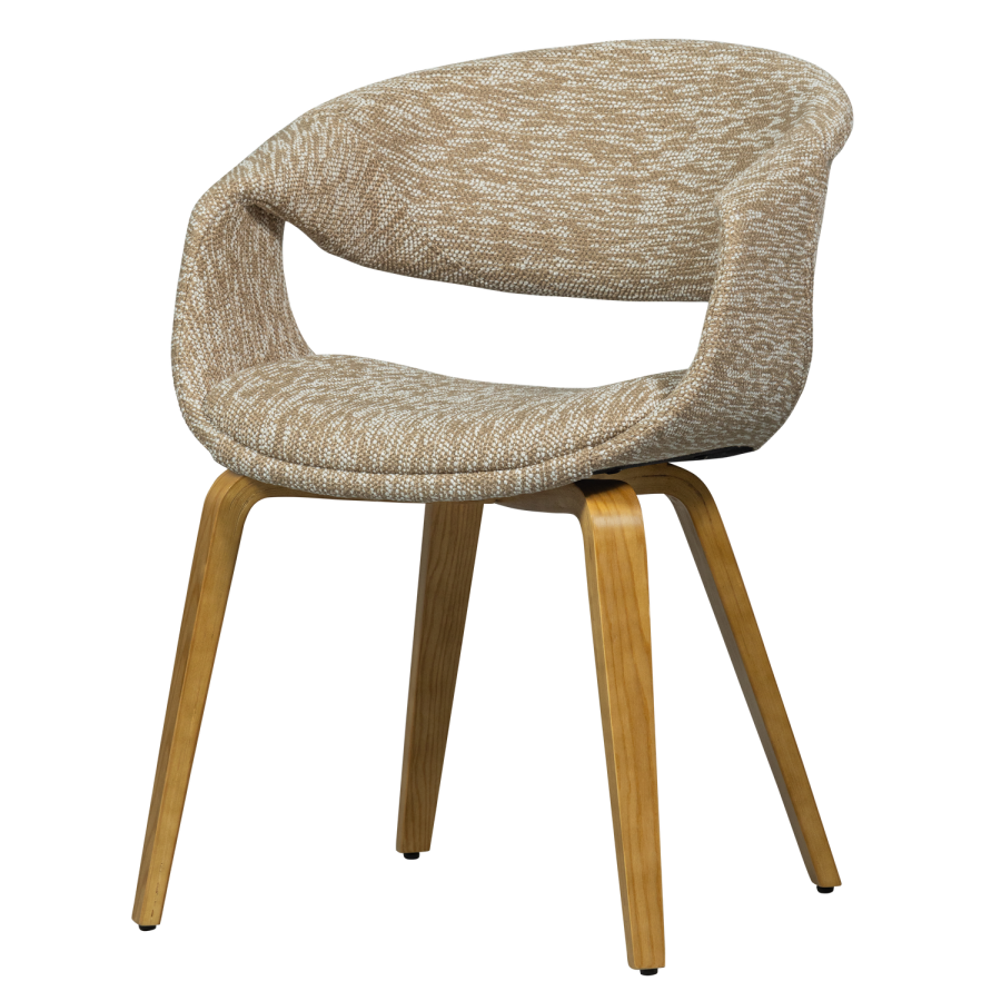 WOOOD YOSSI SPISESTOL SAND MED NATURTRE