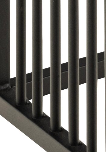 ACT NORDIC Strington hjrnebord, firkantet - svart Izmir melamin og svart stl (40x40)