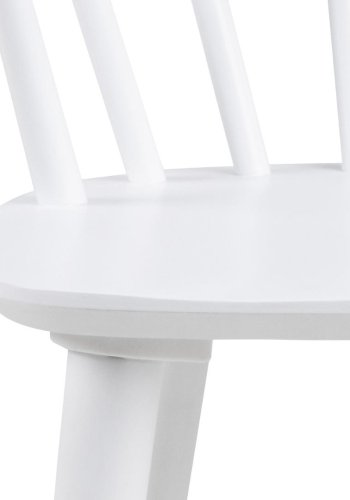 ACT NORDIC Ida Esszimmerstuhl, mit Armlehnen – weißes Kautschukholz