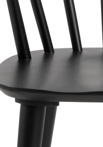 ACT NORDIC Ida Esszimmerstuhl, mit Armlehnen  mattschwarzes Kautschukholz