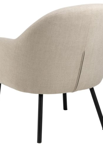 ACT NORDIC Spencer lenestol, med armlener - beige stoff og svart stl