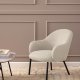 ACT NORDIC Spencer lenestol, med armlener - beige stoff og svart stl