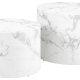 ACT NORDIC Dice sofabord, rundt - hvit marmor Carrara grovt papir (58) (sett med 2)