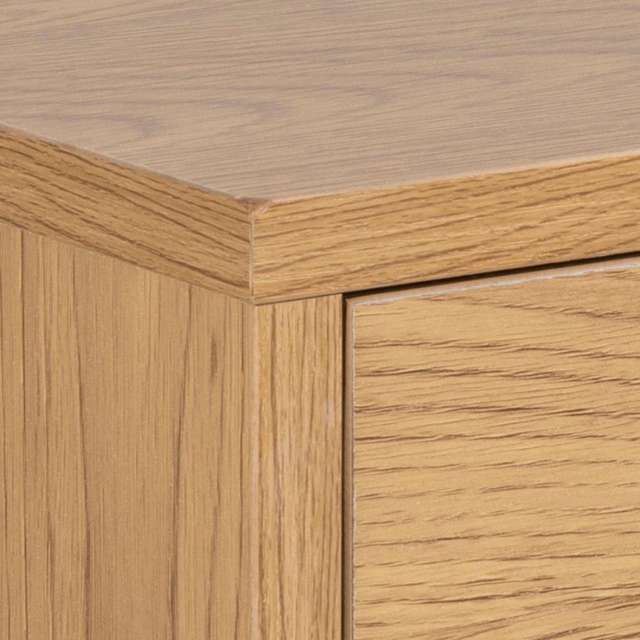 ACT NORDIC Cholet veggmontert nattbord, med 1 hylle og 1 skuff - matt vill eik grovpapp (50x35)