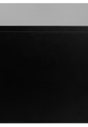 ACT NORDIC Avignon Wandnachttisch, mit 2 Schubladen - schwarzes MDF (37x32)