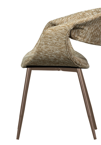 WOOOD YOSSI SPISESTOL SAND MED KOBBERMETALLBEN