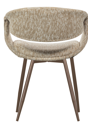 WOOOD YOSSI SPISESTOL SAND MED KOBBERMETALLBEN