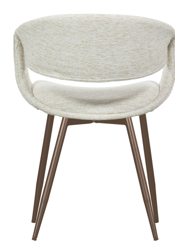 WOOOD YOSSI SPISESTOL NATURLIG MED METALLBEN I KOBBER