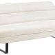 ACT NORDIC Arbonne sovesofa, m. horisontal syning - beige stof og sort stl (200x124)