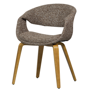 WOOOD YOSSI SPISESTOL BRUN MED NATURTRE