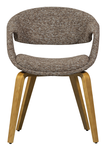 WOOOD YOSSI SPISESTOL BRUN MED NATURTRE