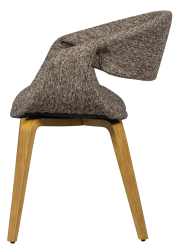 WOOOD YOSSI SPISESTOL BRUN MED NATURTRE