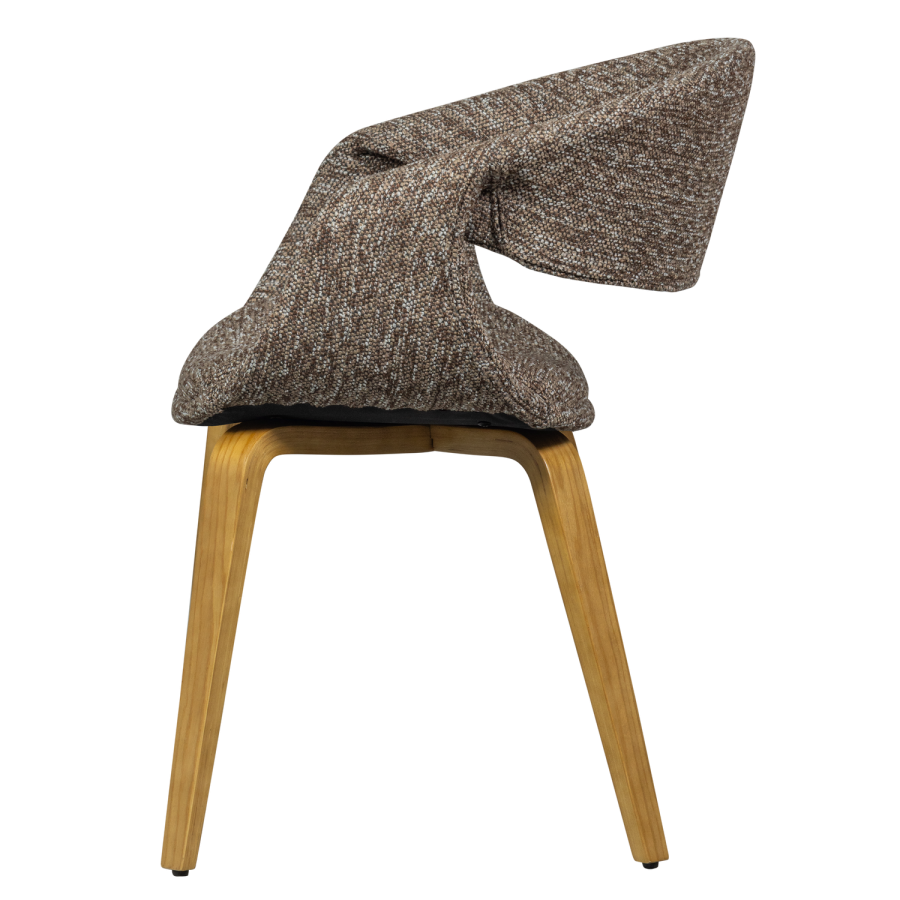 WOOOD YOSSI SPISESTOL BRUN MED NATURTRE