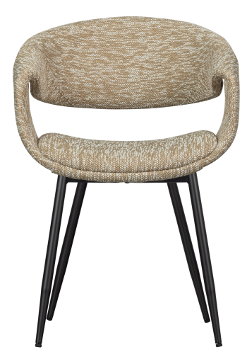 WOOOD YOSSI SPISESTOL SAND MED SVART METALL