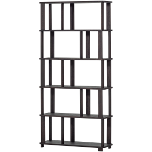 WOOOD RISS BOKHYLLA EK MYSTICKE BRUN 186X90CM