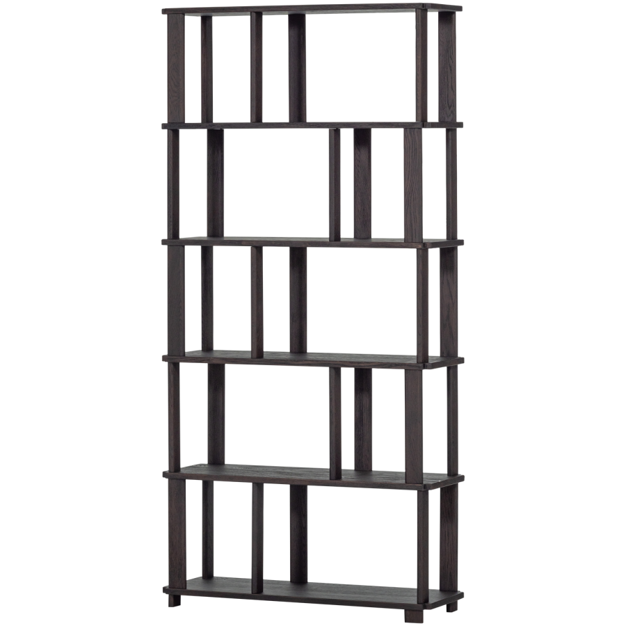 WOOOD RISS BOKHYLLA EK MYSTICKE BRUN 186X90CM