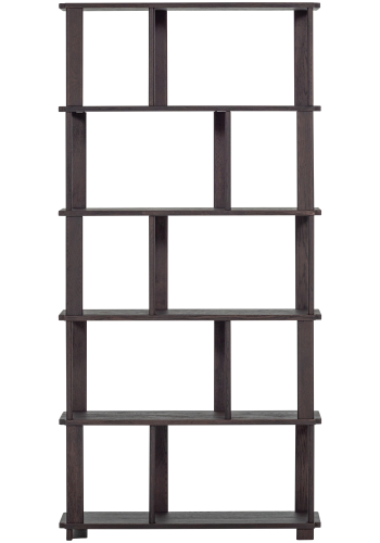 WOOOD RISS BOKHYLLA EK MYSTICKE BRUN 186X90CM