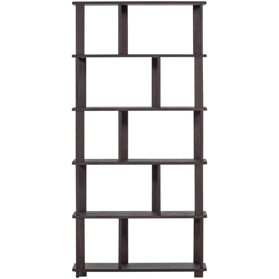 WOOOD RISS BOKHYLLA EK MYSTICKE BRUN 186X90CM