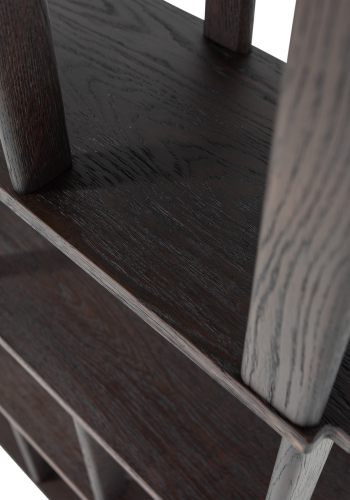 WOOOD RISS BOKHYLLA EK MYSTICKE BRUN 186X90CM