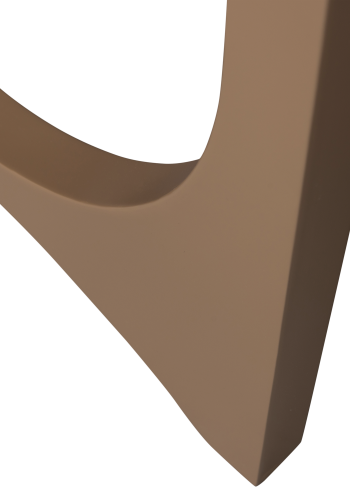 TRÄ ZAANDAM DESIGNBEN METALL MÖRK SAND