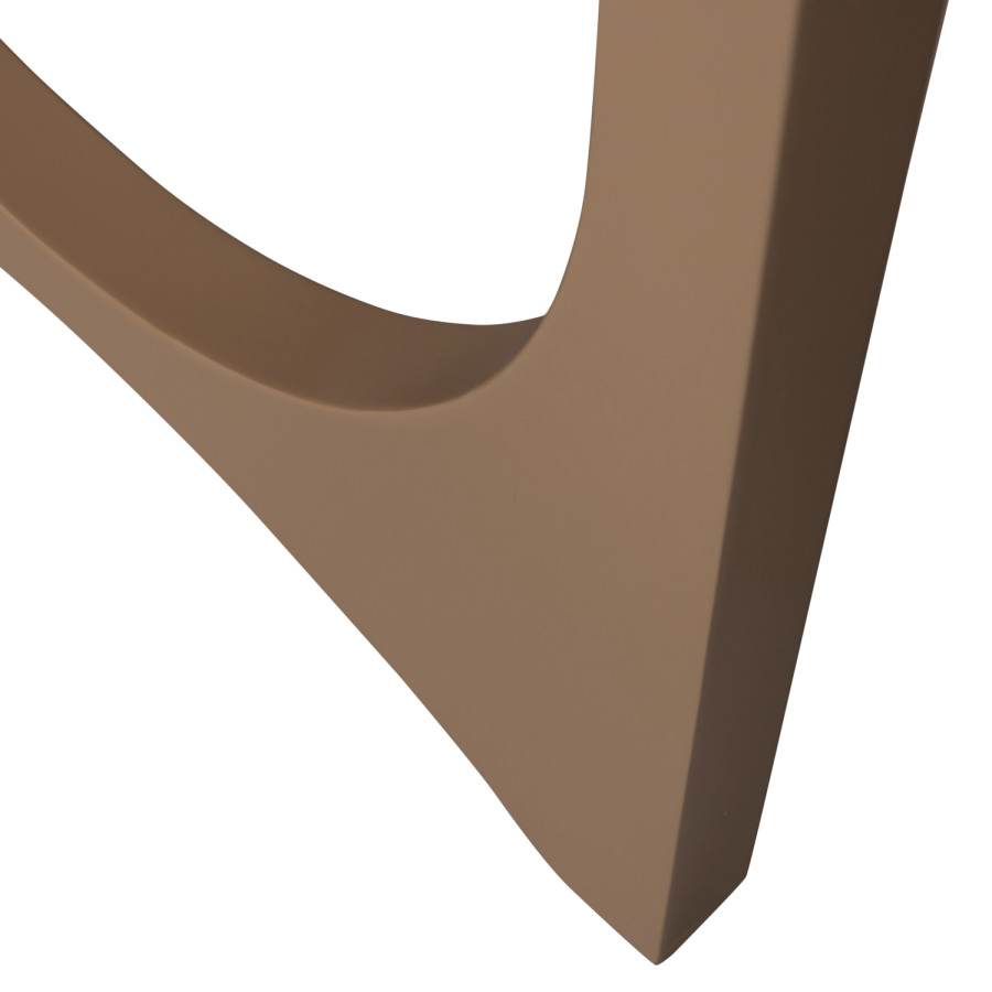 TRÄ ZAANDAM DESIGNBEN METALL MÖRK SAND