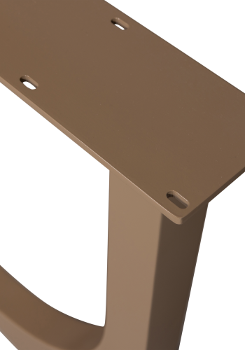 TRÄ ZAANDAM DESIGNBEN METALL MÖRK SAND