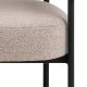 ACT NORDIC Oakfield loungestol, m. armln og posefjedre - beige stof og mat sort stl