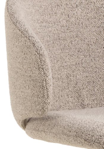 ACT NORDIC Ella spisestuestol, med svingfunksjon - beige stoff og grtt stl