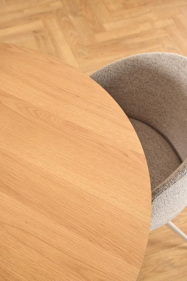 ACT NORDIC Ella spisestuestol, med svingfunksjon - beige stoff og grtt stl