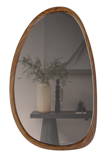 WOOOD LEIF SPEJL I TR NATURLIGT 64X38CM