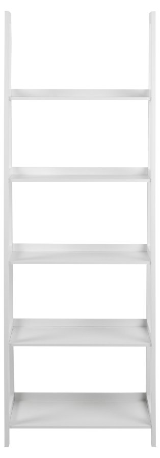 ACT NORDIC Wally Bücherregal, mit Treppenform und 5 Regalen – weißes MDF