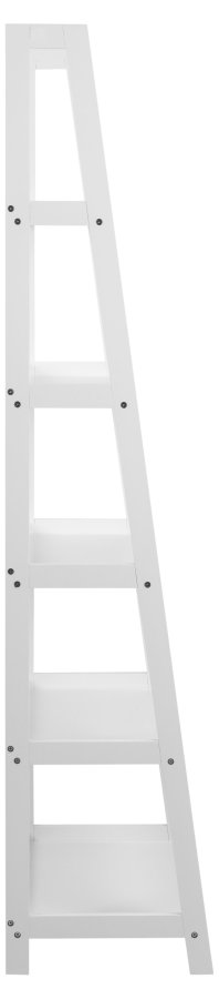 ACT NORDIC Wally Bücherregal, mit Treppenform und 5 Regalen – weißes MDF
